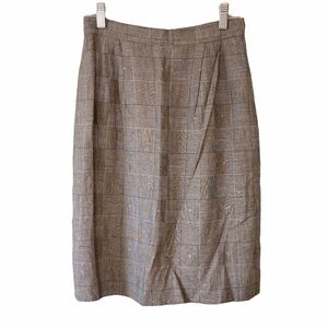 Vintage Plaid Gray with Yellow Accent Skirt Sz 4